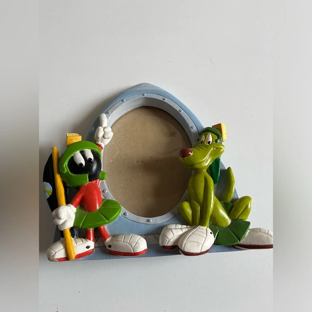 Vintage 1995 MARVIN THE MARTIAN & K-9 PICTURE FRAME-Warner Bros Looney Tunes
